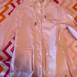 Light pink rain coat
